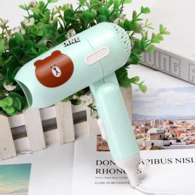 Máy sấy tóc mini gấp gọn hình thú dễ thương - Siêu nhẹ, nhanh khô, giá 79.000đ