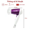 Máy sấy tóc mini gấp gọn YOURS 850W tạo kiểu chuyên nghiệp, không hại tóc 2
