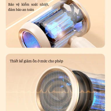 Máy sấy tóc mini Hiterry 1.200W gấp gọn, độ ồn thấp, tóc suôn mượt, bảo hành 12 tháng - 159k 5
