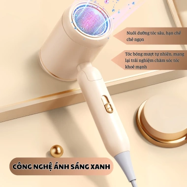 Máy sấy tóc mini Hiterry 1.200W gấp gọn, độ ồn thấp, tóc suôn mượt, bảo hành 12 tháng - 159k 7