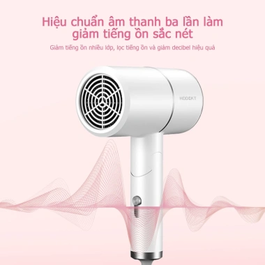 Máy sấy tóc mini HODEKT 3 chế độ gió nóng lạnh, đèn xanh bảo vệ tóc, giá chỉ 149k