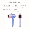 Máy sấy tóc mini Midosu gấp gọn 2 chiều nóng lạnh 1.200W ánh sáng xanh bảo vệ tóc - Giá ưu đãi 119k 2