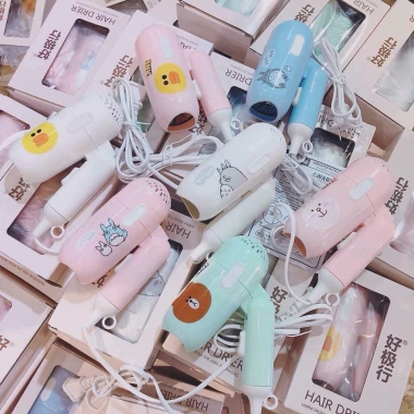 Máy sấy tóc mini siêu cute xếp gọn công suất mạnh giá 85.000 VND giảm 20%