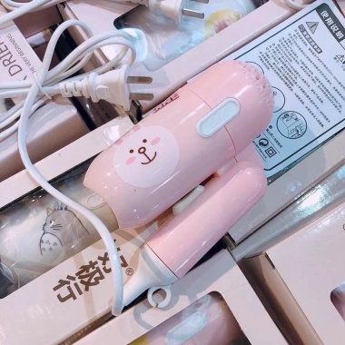 Máy sấy tóc mini siêu cute xếp gọn công suất mạnh giá 85.000 VND giảm 20%