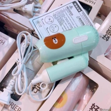 Máy sấy tóc mini siêu cute xếp gọn công suất mạnh giá 85.000 VND giảm 20%