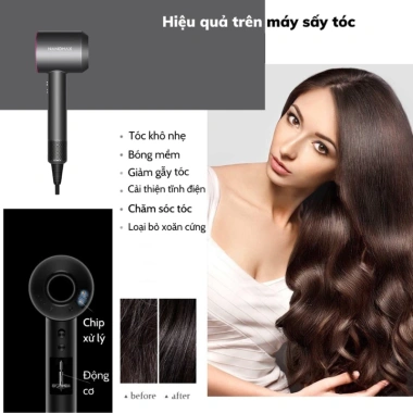 Máy sấy tóc Misuma 2 chiều nóng lạnh 2.300W nhanh khô, 3 chế độ salon, giảm còn 325.000₫