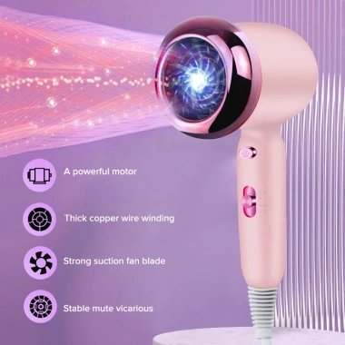 Máy sấy tóc nano UBEATOR nhỏ gọn, nhanh khô, chăm sóc tóc tại nhà & du lịch - Giá chỉ 242.000₫