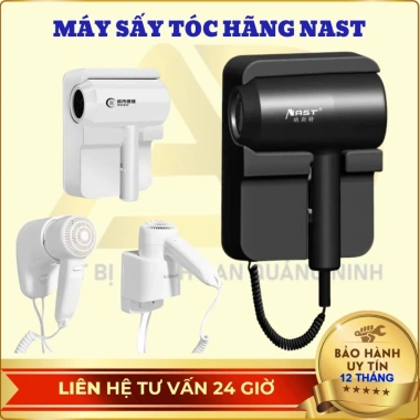 Máy sấy tóc NAST N8.074/N8.075/N8.413 - Công suất 2.000W, công nghệ ion, khô nhanh, giá chỉ 350.000₫