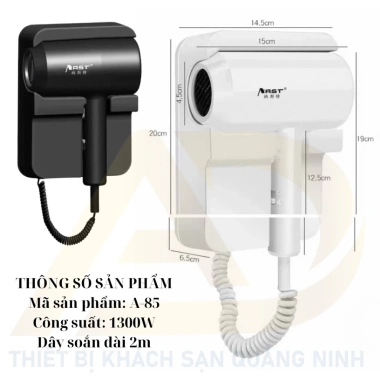 Máy sấy tóc NAST N8.074/N8.075/N8.413 - Công suất 2.000W, công nghệ ion, khô nhanh, giá chỉ 350.000₫