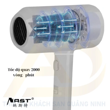 Máy sấy tóc NAST N8.074/N8.075/N8.413 - Công suất 2.000W, công nghệ ion, khô nhanh, giá chỉ 350.000₫ 3 Máy sấy tóc NAST N8.074/N8.075/N8.413 - Công suất 2.000W, công nghệ ion, khô nhanh, giá chỉ 350.000₫ 3