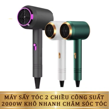 Máy sấy tóc nóng lạnh 2 tốc độ, 3 nhiệt, công suất 2.000W - Giá 52.000₫, tóc suôn mượt nhanh khô