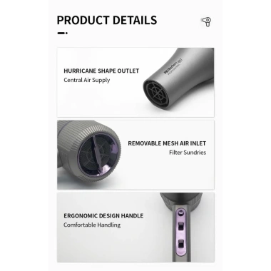 Máy sấy tóc Probarbers 607 công suất cao - Chuyên nghiệp, giá ưu đãi 339.000₫ 2