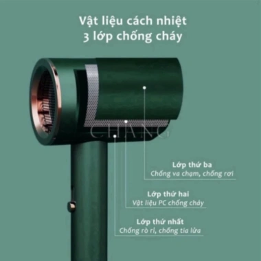 Máy sấy tóc PTLUXURY 2 chiều nóng lạnh 2.300W công suất lớn 3 chế độ - Giá 79.000₫ 5