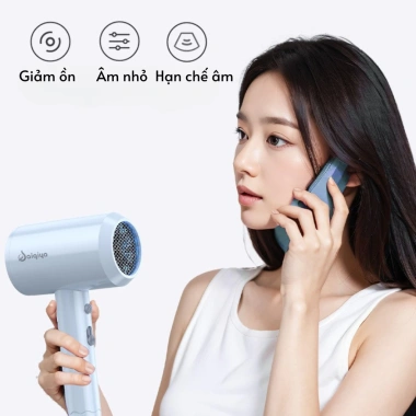 Máy sấy tóc Saiqiya 4 màu 2 gió 2 nhiệt ion chuẩn salon, ánh sáng xanh, bảo hành 12 tháng, giá 219.000₫