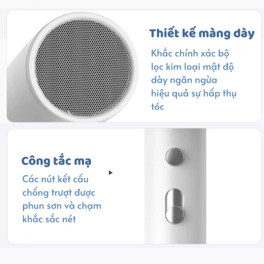 Máy sấy tóc Saiqiya 4 màu 2 gió 2 nhiệt ion chuẩn salon, ánh sáng xanh, bảo hành 12 tháng, giá 219.000₫