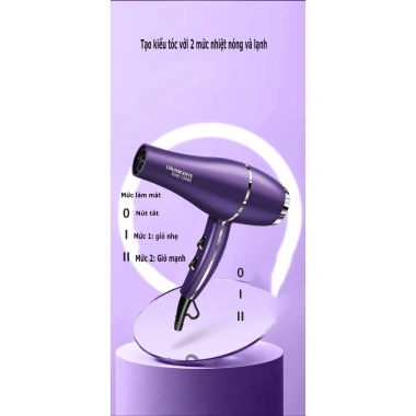 Máy sấy tóc Salon 2.200W 7Days Smile Chuangerte cao cấp, công suất mạnh, giảm giá 209.000 dong 6 Máy sấy tóc Salon 2.200W 7Days Smile Chuangerte cao cấp, công suất mạnh, giảm giá 209.000 dong 6