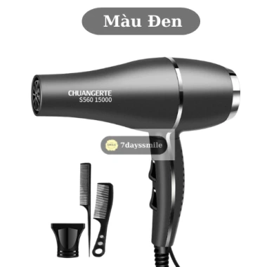 Máy sấy tóc Salon 2.200W 7Days Smile Chuangerte cao cấp, công suất mạnh, giảm giá 209.000 dong