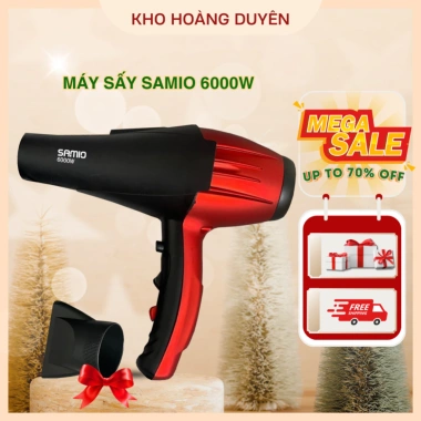 Máy sấy tóc salon Samio 6.000W công suất lớn, hai chiều nóng lạnh - 290.000₫