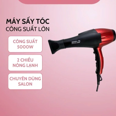Máy sấy tóc SAMIO 5.000W - Hai chiều Nóng/Lạnh, Đảo chiều, Giá chỉ 240.000₫