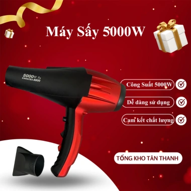 Máy sấy tóc SAMIO 6.000W, 2 chiều nóng lạnh, 3 chế độ, dây dài 2m salon