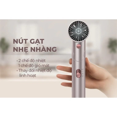 Máy sấy tóc Sunhouse SHD2.304 1.200W 2 nhiệt gió mát tay cầm gập gọn giá ưu đãi 296.010₫
