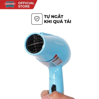 Máy sấy tóc Sunhouse SHD2.305 650W - 2 tốc độ gió, 2 mức nhiệt, tản nhiệt tốt - Giá chỉ 179.000đ