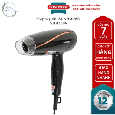 Máy sấy tóc SUNHOUSE SHD2.306 chính hãng, bảo hành 12 tháng, giá 236.625 VND Máy sấy tóc SUNHOUSE SHD2.306 chính hãng, bảo hành 12 tháng, giá 236.625 VND