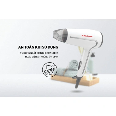 Máy sấy tóc Sunhouse SHD2.306/2.308/2.313 1.500W, Bảo hành 12 tháng, Giá 146.000₫ 6 Máy sấy tóc Sunhouse SHD2.306/2.308/2.313 1.500W, Bảo hành 12 tháng, Giá 146.000₫ 6