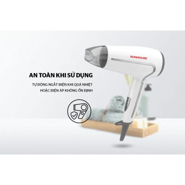 Máy sấy tóc Sunhouse SHD2.306/SHD2.308 1.500W sấy khô nhanh - Giá chỉ 176.000 VND 6 Máy sấy tóc Sunhouse SHD2.306/SHD2.308 1.500W sấy khô nhanh - Giá chỉ 176.000 VND 6