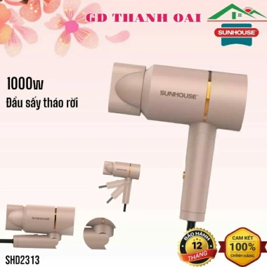 Máy sấy tóc Sunhouse SHD2.313 - Công suất mạnh, nhẹ tay, bảo hành 12 tháng, giá 200.000đ