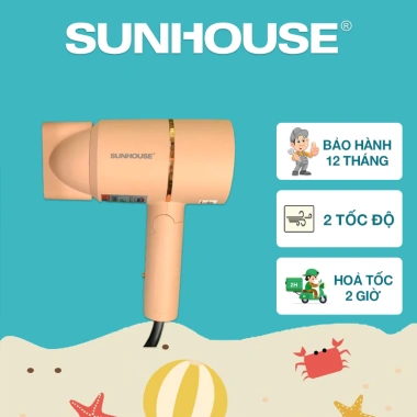 Máy sấy tóc Sunhouse SHD2.313 - Công suất mạnh, nhẹ tay, bảo hành 12 tháng, giá 200.000đ