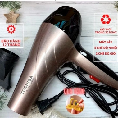 Máy Sấy Tóc Toshiba 551-3.000W 2 Chiều Công Suất Lớn, Tặng Đầu Thổi 129k