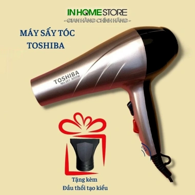 Máy sấy tóc TOSHIBA 551 3.000W 3 chế độ nóng lạnh, kèm đầu thổi - Chính hãng BH 12 tháng