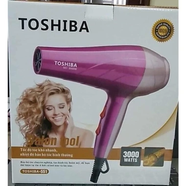Máy sấy tóc Toshiba 551 3.000W – Công suất mạnh, bảo hành 12 tháng, giá ưu đãi 125.000đ