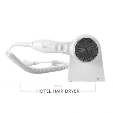 Máy sấy tóc treo tường 1.600W, công suất cao, kèm ổ cắm LAVFILL LFHD-2Y - 485.000 VND