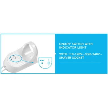 Máy sấy tóc treo tường 1.600W, công suất cao, kèm ổ cắm LAVFILL LFHD-2Y - 485.000 VND