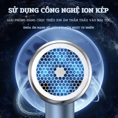 Máy sấy tóc VIHAM 2.000W, ion âm, ánh sáng xanh bảo vệ tóc, giảm giá 20%