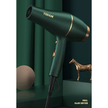 Máy sấy tóc VIHAM 3.500W 3 chế độ nóng lạnh, động cơ AC gió mạnh, tặng 3 phụ kiện - Giá chỉ 159k