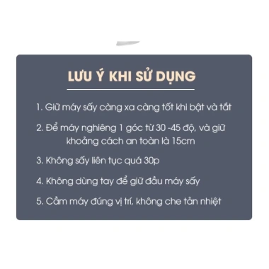 Máy sấy tóc VINBUY 2.200W chuyên salon, ion dưỡng ẩm, giá ưu đãi 295.000₫