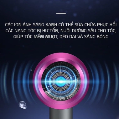 Máy sấy tóc Weilaiya 1.800W tốc độ cao, sấy nhanh, nhiệt độ thông minh, giữ độ bóng ẩm - 159.000đ