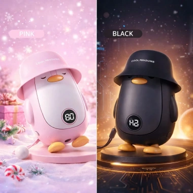 Máy Sưởi Ấm Cầm Tay Mini Penguin 2.026 Sạc dự phòng, LED đa năng, giữ ấm tay & bụng, 155.000₫ 4