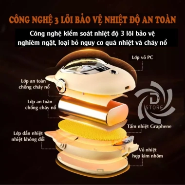 Máy sưởi ấm mini cầm tay Star Pet kèm sạc dự phòng - Quà tặng dễ thương, chỉ 159.000₫