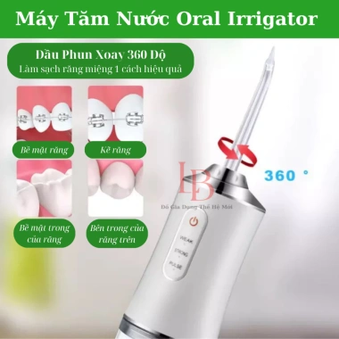 Máy tăm nước Oral Irrigator Pro 2.024 - 3 cấp độ, 4 đầu tăm, giảm giá 209.000₫ 6
