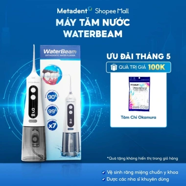 Máy tăm nước WaterBeam cho niềng răng - Nha sĩ khuyên dùng, BH 1 đổi 1 12 tháng, 949k