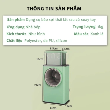 Máy thái lát rau củ đa năng 6 lưỡi dao - Dễ sử dụng, giá chỉ 89.000 VND 7