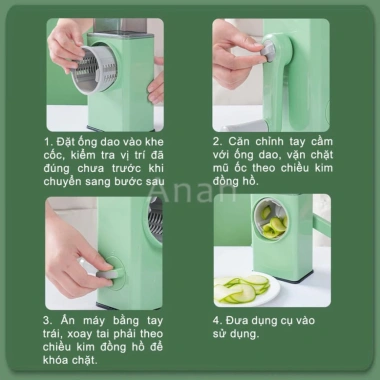 Máy thái lát rau củ đa năng 6 lưỡi dao - Dễ sử dụng, giá chỉ 89.000 VND 8