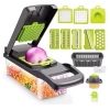 Máy thái rau củ đa năng 12 in 1 BPA Free PP an toàn, cắt gọt bào sợi hạt lựu - Giá 119.000đ