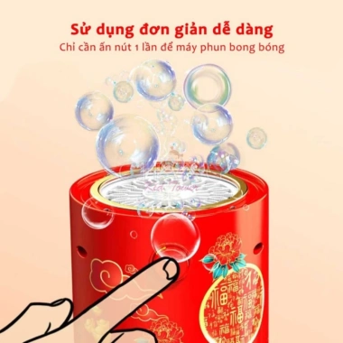 Máy thổi bong bóng tự động LED nhạc, loa pháo hoa - Đón Tết, giảm còn 25k