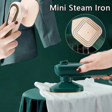 Máy ủi hơi nước mini cầm tay - Bàn là du lịch xanh lá, giảm giá 95k 4