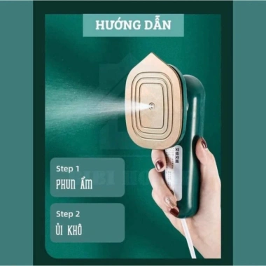 Máy ủi hơi nước mini cầm tay - Bàn là du lịch xanh lá, giảm giá 95k 7